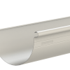 Metroll Half Round Gutter in Surfmist color.